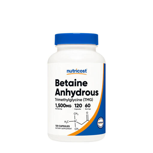 Nutricost - Nutricost Betaine Anhydrous (TMG) Capsules (120 Capsules)