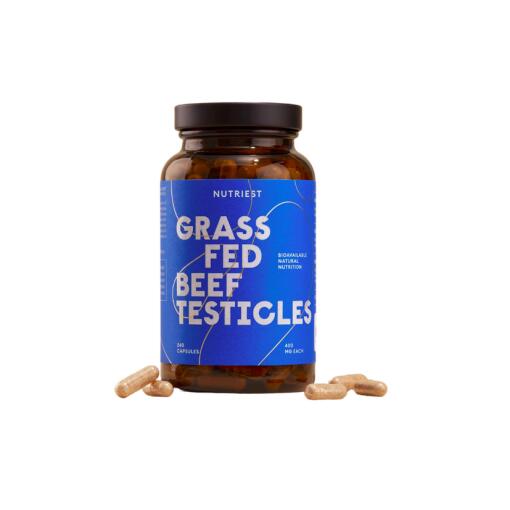 Nutriest - Græsfodret Tørret Oksetestikel - 240 Kapsler