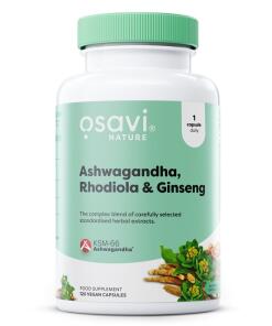 Osavi - Ashwagandha + Rhodiola & Ginseng - 120 vegan caps