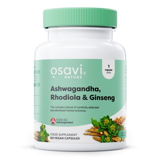Osavi - Ashwagandha + Rhodiola & Ginseng - 60 vegan caps