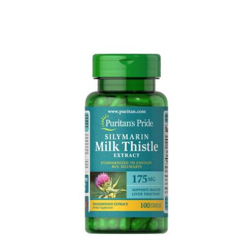 Puritan's Pride - Puritan's Pride Milk Thistle Standardized 175 mg (Silymarin) (100 Capsules)