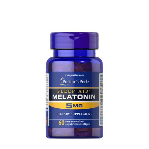 Puritan's Pride - Puritan's Pride Sleep Aid Melatonin 5 mg (60 Softgels)