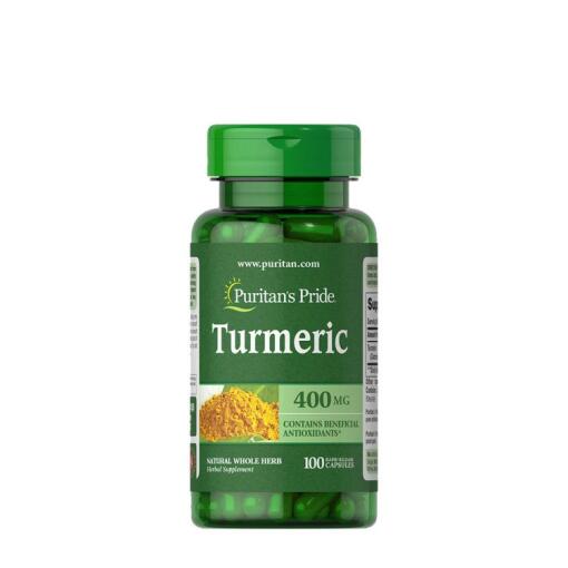 Puritan's Pride - Puritan's Pride Turmeric 400 mg (100 Capsules)