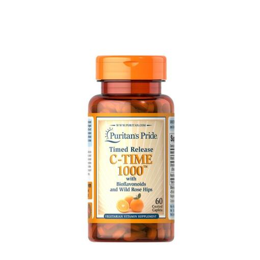 Puritan's Pride - Puritan's Pride Vitamin C-1000 mg with Rose Hips Timed Release (60 Caplets)