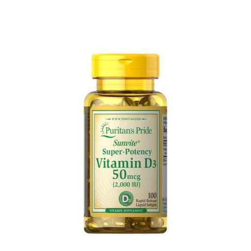 Puritan's Pride - Puritan's Pride Vitamin D3 2000 IU (100 Softgels)