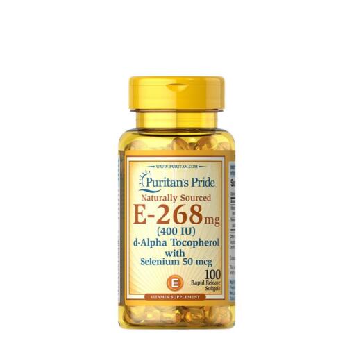 Puritan's Pride - Puritan's Pride Vitamin E-with Selenium 400 IU Natural (100 Softgels)