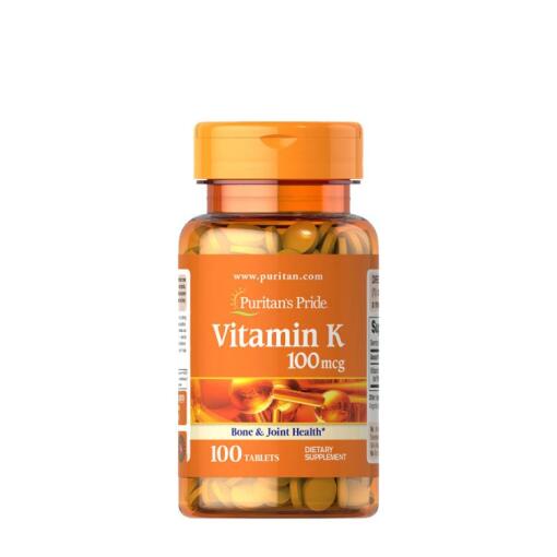 Puritan's Pride - Puritans Pride Vitamin K 100 mcg (100 Tablets)
