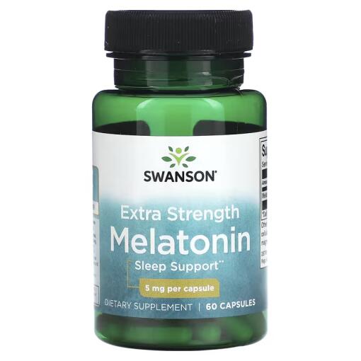 Swanson - Swanson - Melatonin 5mg - 60 kapsler