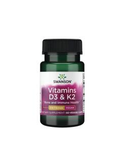 Swanson - Swanson Vitamins D3 & K2  (60 Capsules)