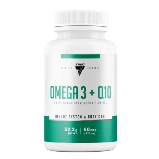 Trec Nutrition - Omega 3 + Q10 - 60 kapsler