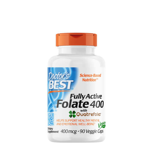 Doctor's Best - Fully Active Folate 400 with Quatrefolic