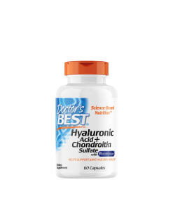 Doctor's Best - Hyaluronic Acid + Chondroitin Sulfate with BioCell Collagen - 60 caps