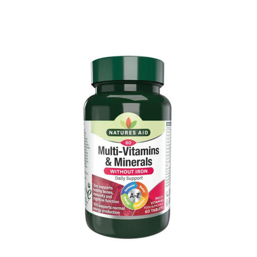 Natures Aid - Natures Aid Multi-Vitamins & Minerals (without Iron) (60 Tablets)