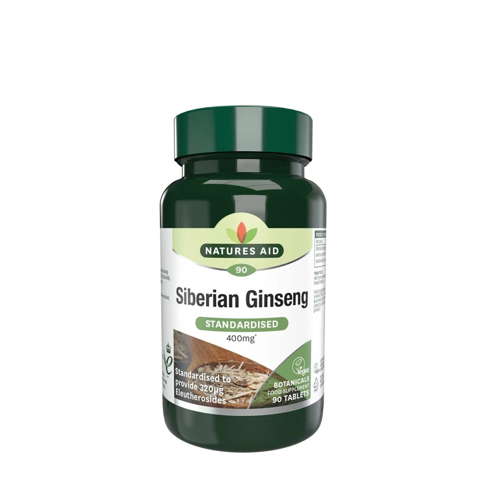 Natures Aid - Natures Aid Siberian Ginseng Standardised 400 mg (90 Tablets)