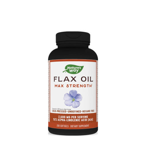 Natures Way - Natures Way Flax Oil Max Strength (200 Softgels)