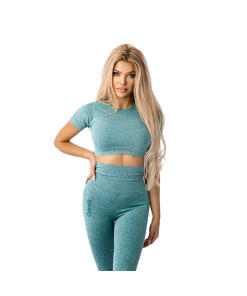 Ostrovit - Ostrovit Seamless Short-Sleeve Crop Top (M