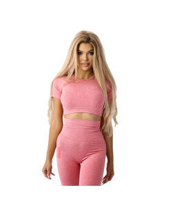 Ostrovit - Ostrovit Seamless Short-Sleeve Crop Top (M