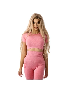 Ostrovit - Ostrovit Seamless Short-Sleeve Crop Top (XS