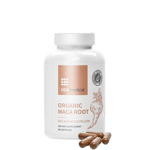 USA medical - USA medical Organic Maca Root (60 Capsules)
