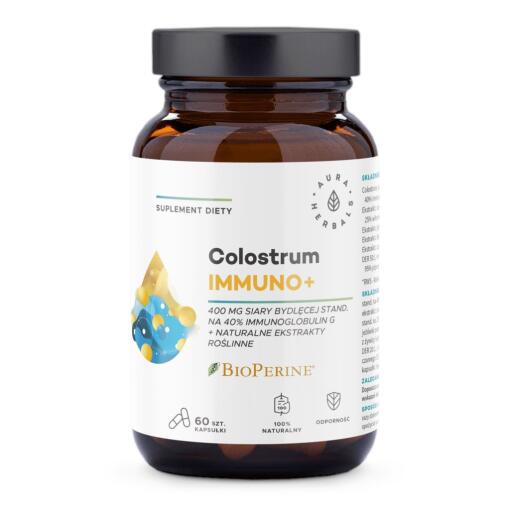 Aura Herbals - AURA HERBALS Colostrum Immuno + BioPerine (60 caps)