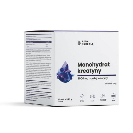 Aura Herbals - AURA HERBALS Creatine Monohydrate (30 pcs)