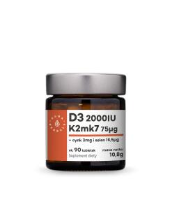 Aura Herbals - AURA HERBALS Vitamin D3 + K2 + Zinc + Selenium (90 tabs)