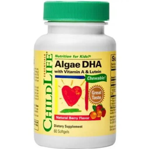 ChildLife - CHILDLIFE Algae DHA with Vitamin A & Lutein  (60 caps)