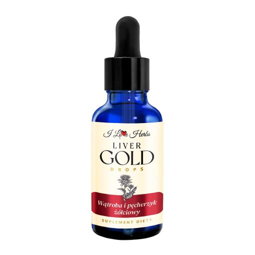 I Love Herbs - I LOVE HERRBS - LIVER Gold Drops WĄTROBA I PĘCHERZYK ŻÓŁCIOWY (50 ml)