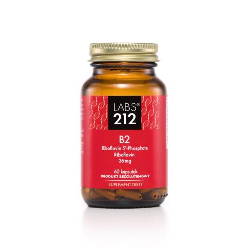 Labs212 - LABS212 Vitamin B2 Riboflavin 5'-Phosphate + Riboflavin (60 caps)