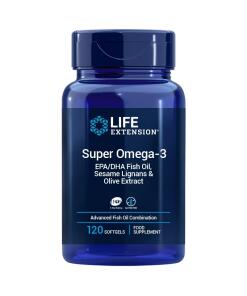 Life Extension - LIFE EXTENSION Super Omega-3 EPA/DHA with Sesame Lignans & Olive Extract EU version (120 enteric coated sgels)