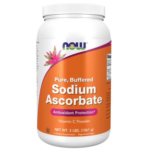 NOW Foods - NOW FOODS Sodium Ascorbate Powder (1361 g / 3 lbs.)