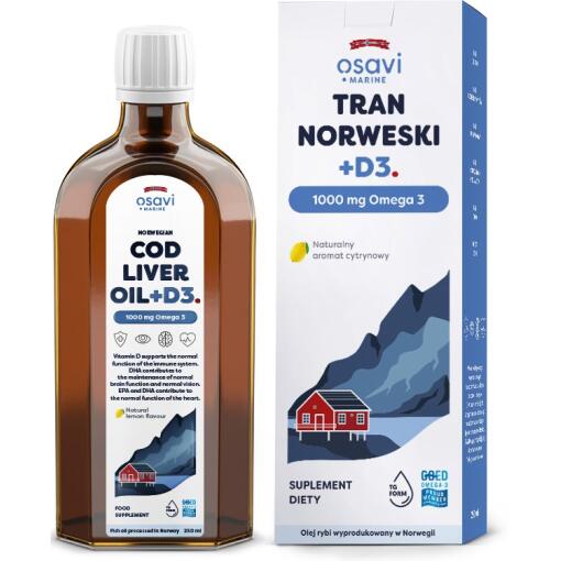 Osavi - OSAVI Norwegian Cod Liver Oil +D3