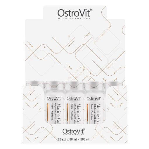 Ostrovit - OSTROVIT Collagen Marine Shot coconut & peach (80 ml x 20 DISPLAY)