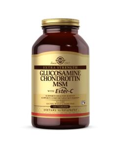 Solgar - SOLGAR Extra Strength Glucosamine Chondroitin MSM with Ester-C (180 tabs)