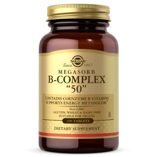Solgar - SOLGAR Megasorb B-Complex 50 (100 tabs)