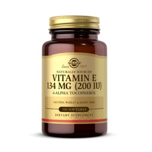 Solgar - SOLGAR Vitamin E 134 mg (200 IU) pure d-Alpha Tocopherol (100 gels))