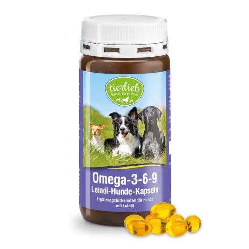 Tierlieb - TIERLIEB Omega-3-6-9 Linseed Oil Dog Capsules (180 caps)