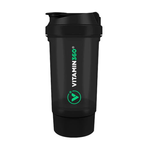 Vitamin360 - Vitamin360 Wave Shaker (500 ml + 150 ml) (Black)