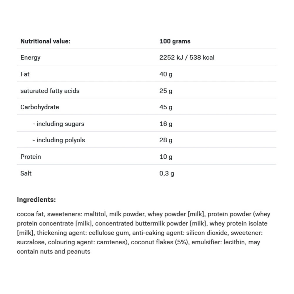 Chocolat délicieux Fitking - 100 grammes – Image 2