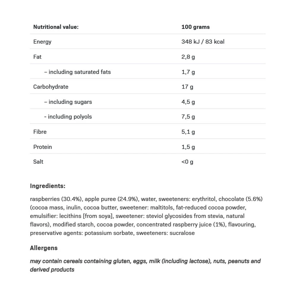 Allnutrition - Frulove Choco En Gelée, Framboise - 300g – Image 4