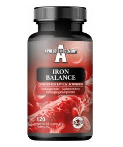 Apollo's Hegemony - Iron Balance Chelated Iron & Vit C & Lactoferrin - 120 caps