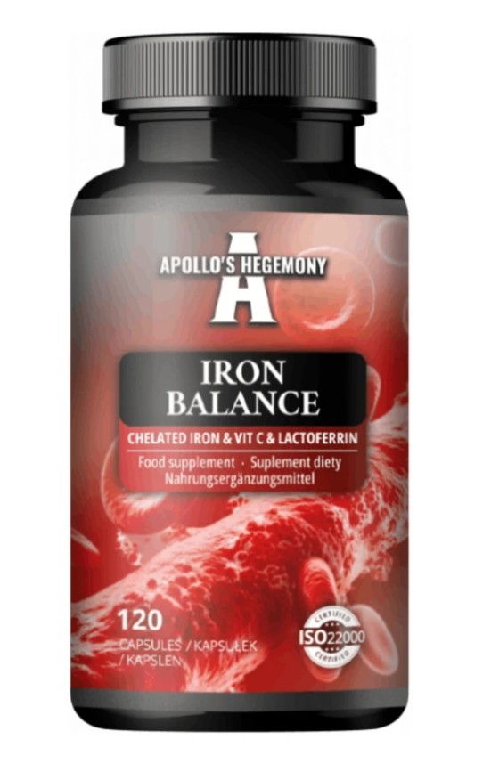 Apollo's Hegemony - Iron Balance Chelated Iron & Vit C & Lactoferrin - 120 caps