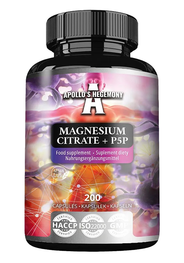Apollo's Hegemony - Magnesium Citrate + P5P - 200 caps