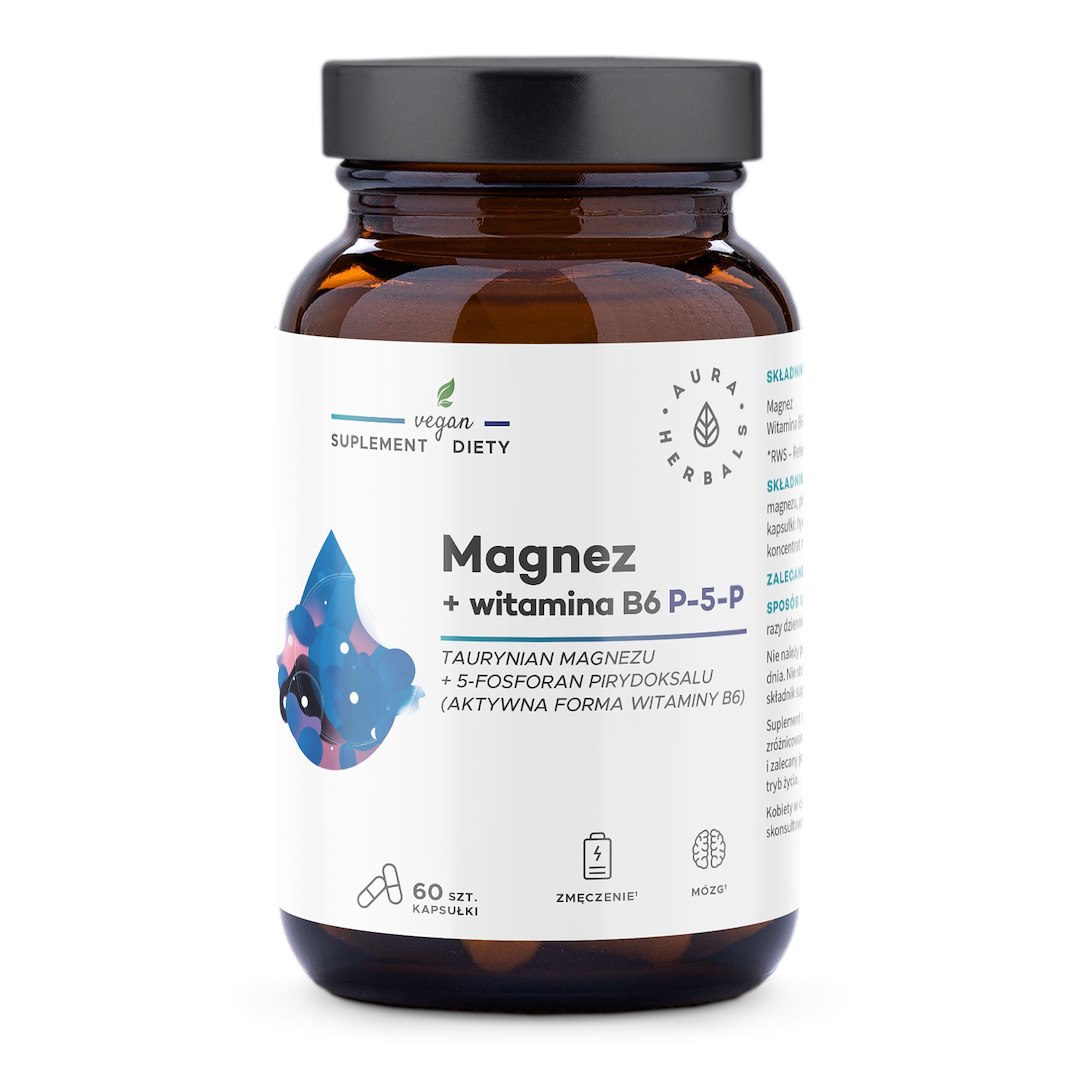 Aura Herbals - AURA HERBALS Magnesium + Vitamin B6 (60 caps)