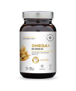 Aura Herbals - AURA HERBALS Omega+ Vitamin D3 2000 IU (60 sgel caps)