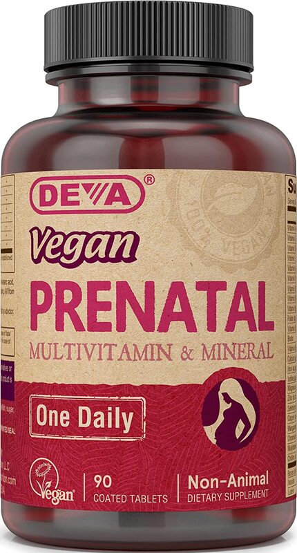 Complément alimentaire prénatal multivitaminé et minéral Deva Vegan - 90 comprimés – Image 2