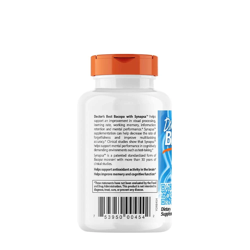 Bacopa avec Synapsa, 320mg - 60 vcaps – Image 9