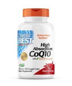 Doctor's Best - Doctor's Best High Absorption CoQ10 400mg 180 veg. capsules