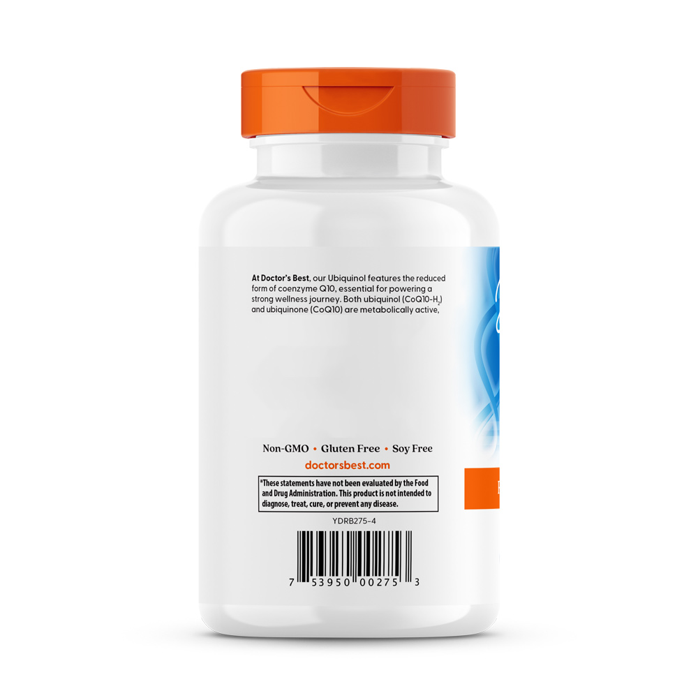 Capsules molles d'Ubiquinol de Doctor's Best avec Kaneka 200mg - 120 capsules – Image 3