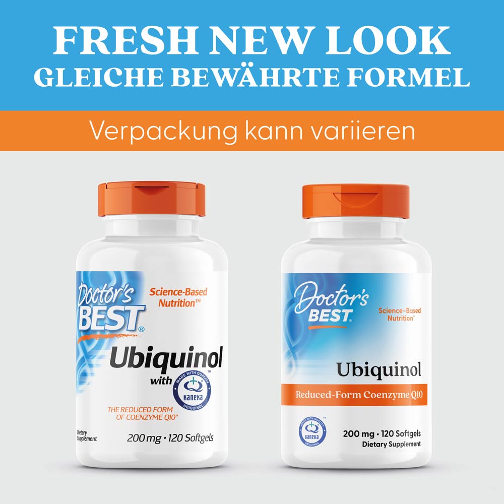 Capsules molles d'Ubiquinol de Doctor's Best avec Kaneka 200mg - 120 capsules – Image 5
